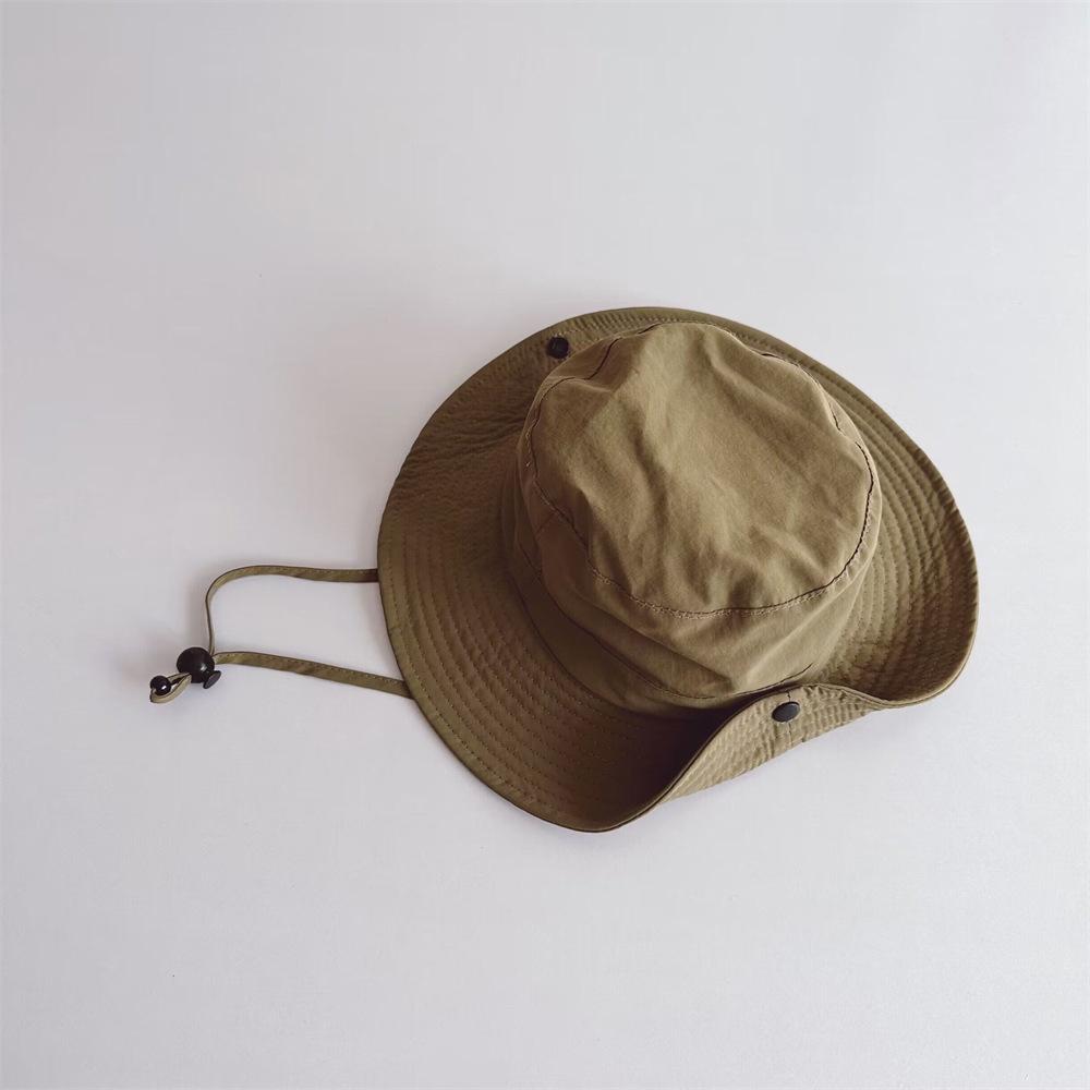 Children Bucket Hats Summer Solid Color Sunhat Kids Sunshade Fishing Caps Boys Girls Outdoor Autumn Fashion Beach Cap New Visor
