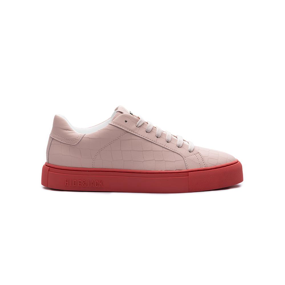 Женские кроссовки Hideandjack Essence Croco - Розовые