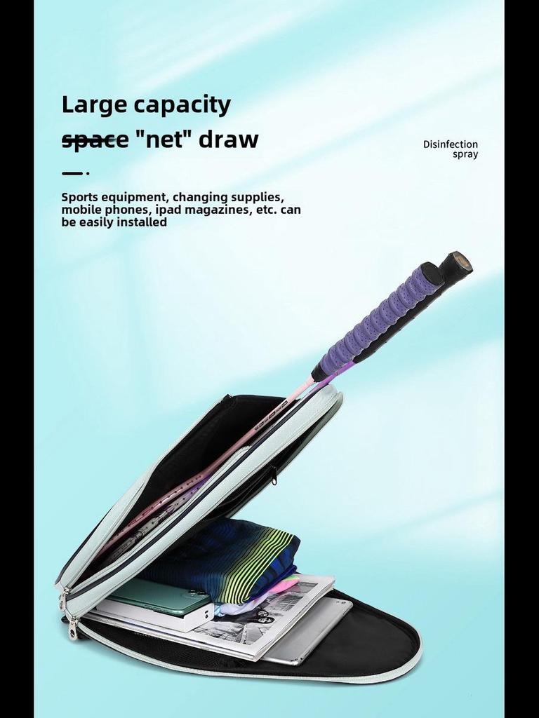 Премиальная водонепроницаемая сумка для спортивных ракеток: Вместительный рюкзак на одно плечо в корейском стиле для бадминтона и тенниса