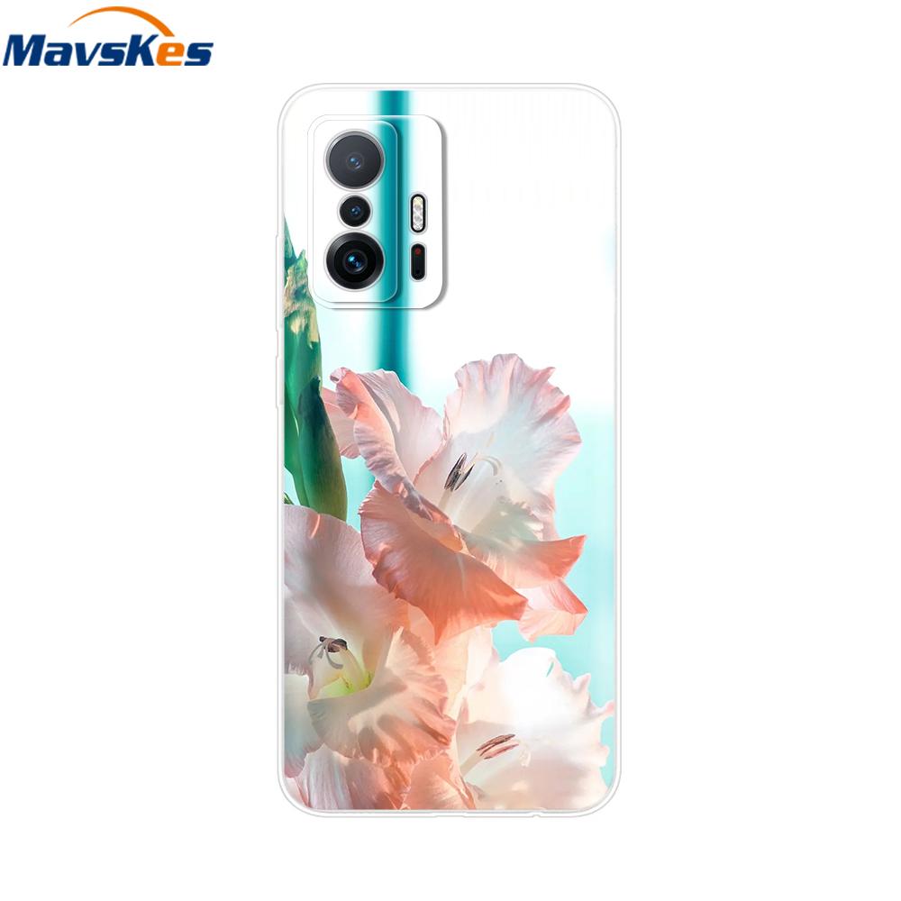 For Xiaomi 11T Pro Case For Xiaomi 11T Cover Transparent Silicone Cute Back Cover Cases Soft Bumper for xiaomi 11t 5g t11 Capa
