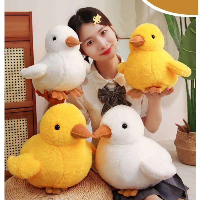 Yellow Plush Duck Toy Animal Stuffed Doll Bedroom Decoration Kids Cute Gift