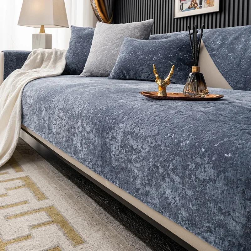 Сплошная цветная роскошная стильная диванная подушка, новая всесезонная универсальная спинка, полотенце, современный скандинавский чехол для дивана, тканевая подушка