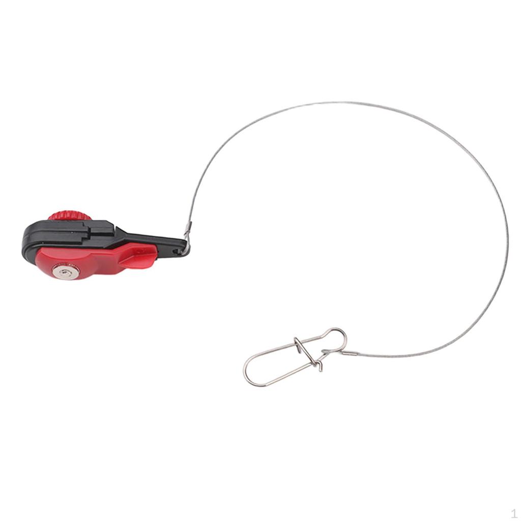 Release Clip 30 Cm Leader 360° Rotation Fishing Gear Downrigger Line Snap for Outdoor