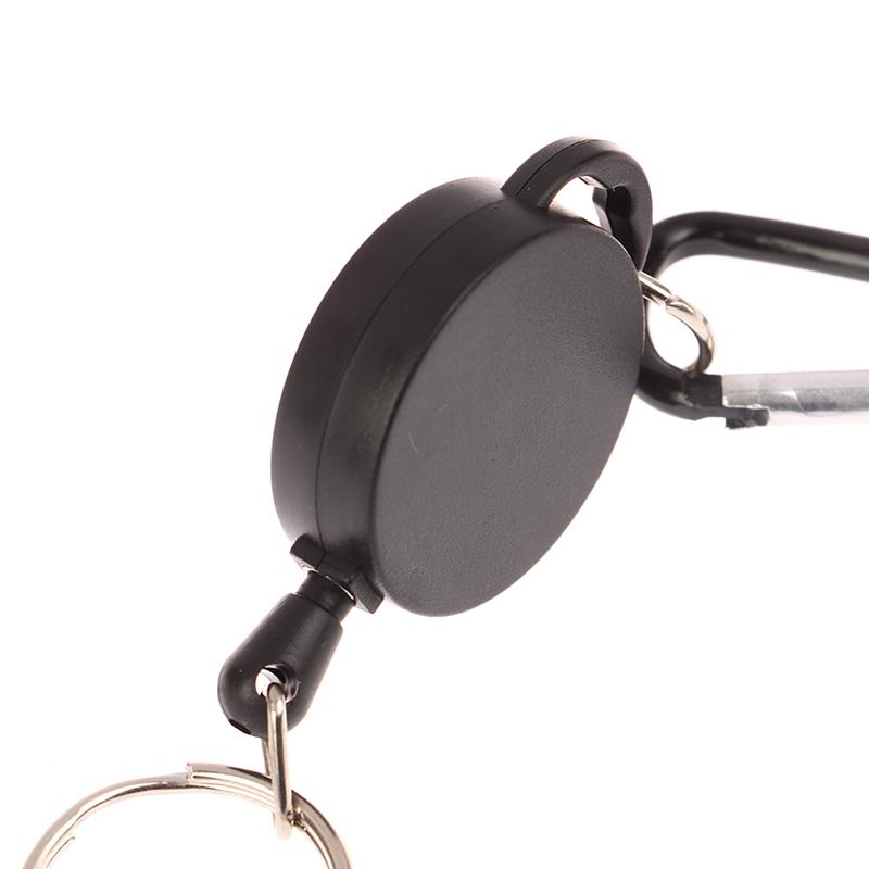 Выдвижная катушка для бейджа для карточки с именем, металлическое выдвижное кольцо для ключей