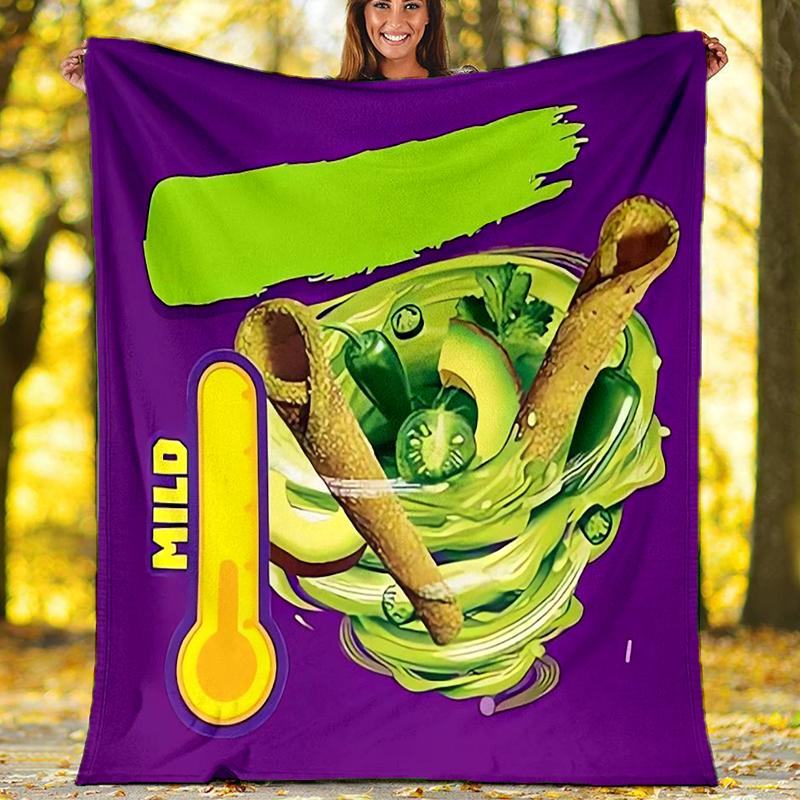 Takis Fuego Theme Printed Blanket - Perfect for Couch, Bed, Travel & Outdoor Use | Machine Washable, Cozy & Durable.