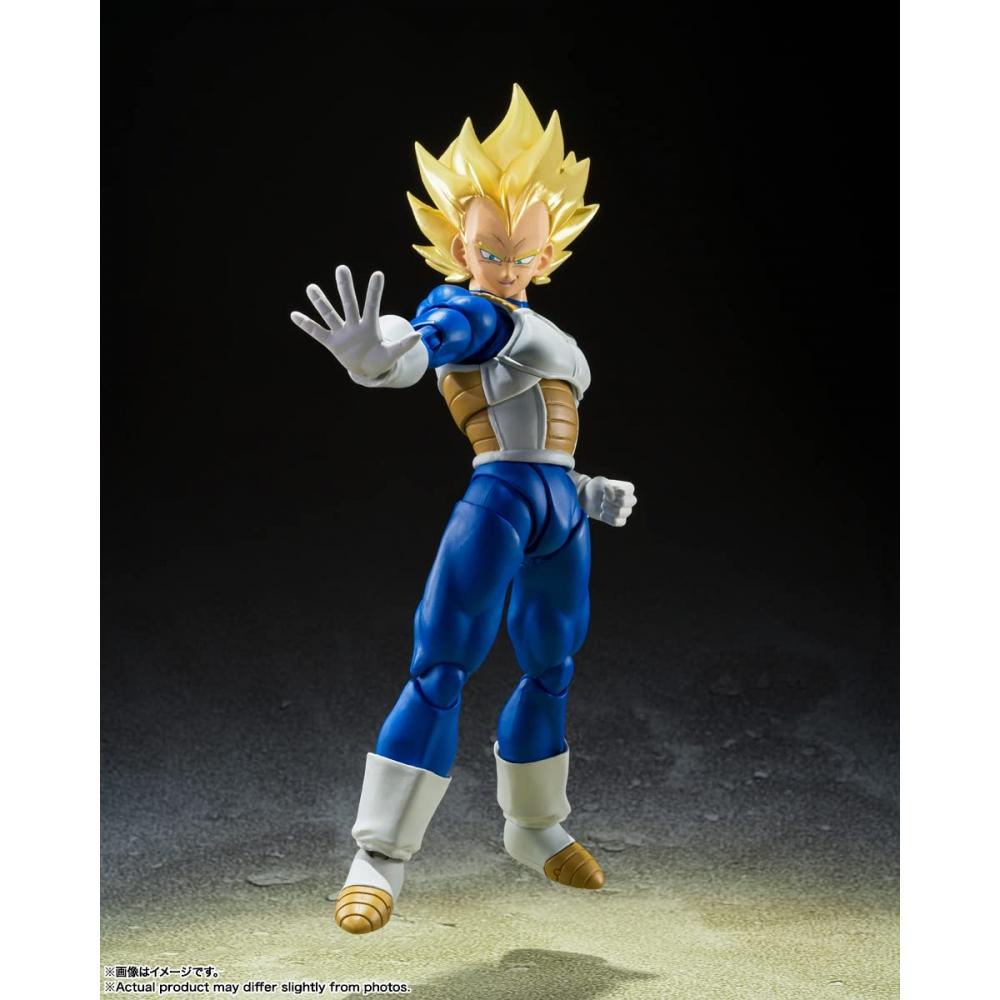 SHFiguarts Dragon Ball Z Супер Сайян Вегета - Пробуждение Крови Супер Сайяна - Приблизительно. 135 мм ПВХ и АБС окрашенная подвижная фигурка