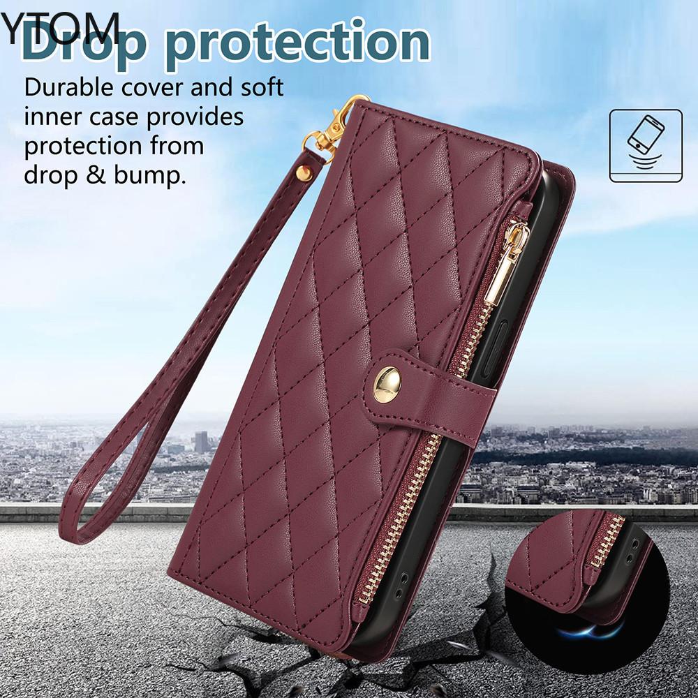 Новый чехол-кошелек на молнии для Samsung Galaxy Z Fold3 5G Z FOLD 4 Z FOLD 5 Z FOLD 6, ретро-чехол из искусственной кожи с защитой от ударов и отделениями для карт