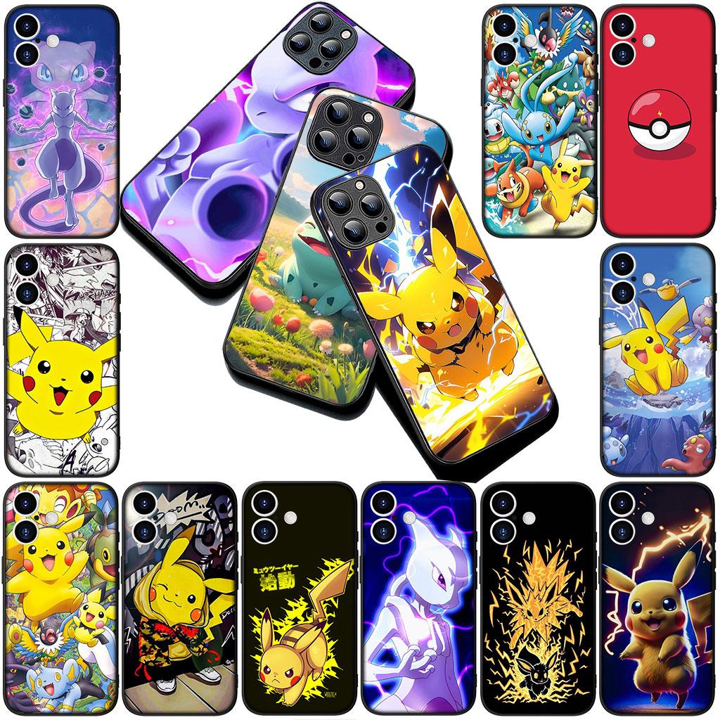Mewtwo P-Pokemons Mew P-Pikachus Phone Cover for Motorola Moto G55 G45 G75 G85 G13 Edge 50 30 Fusion 40 NEO Ultra Pro Soft Case