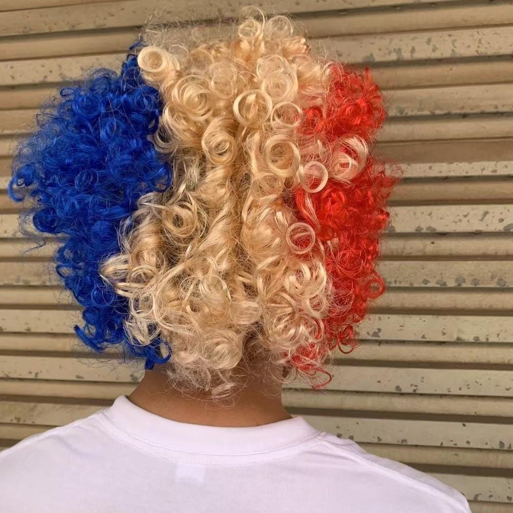 Terrifying Latex Halloween Mask Colorful Hair Clown Mask Ghost Festive Mask  Adult Cosplay