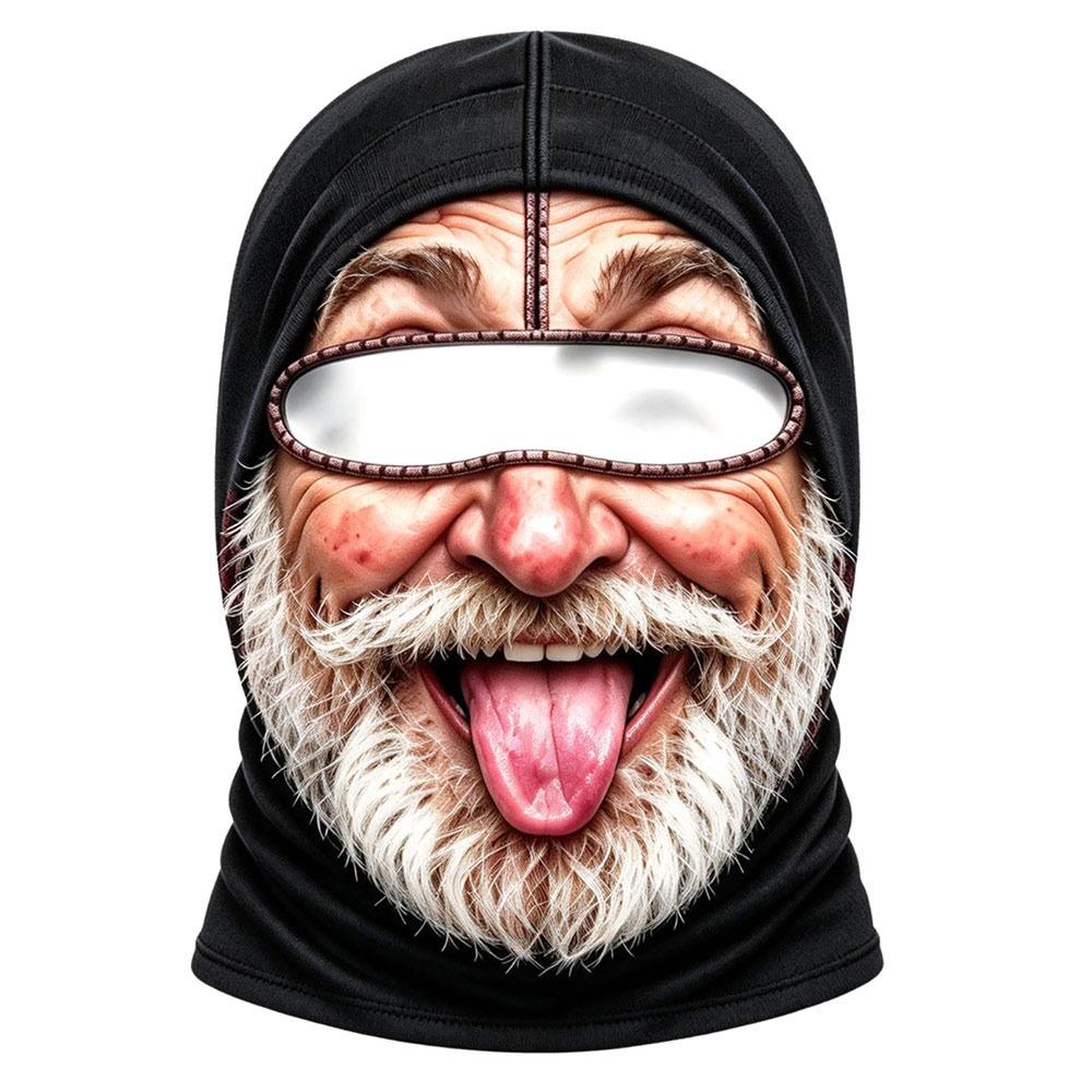 Breathable Old Man Balaclava Face Mask Stretchy Fabric Full Face Mask For Men Woman