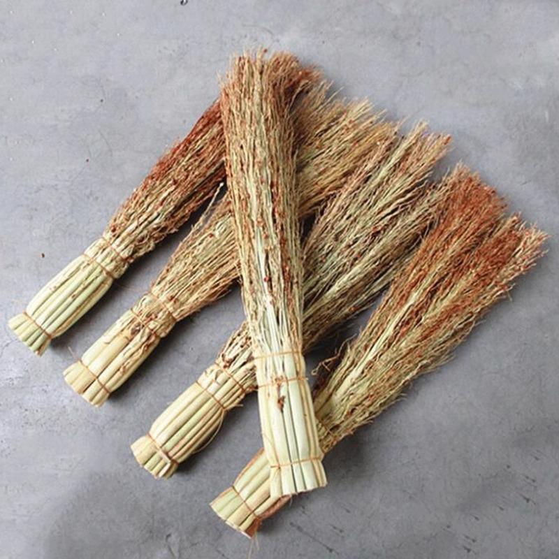Натуральное сорго плетеная кухонная метла и скребок для посуды
