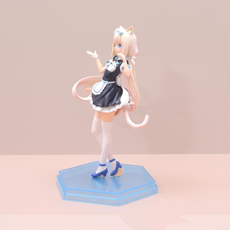 Милая девушка в длинных чулках Nekopara Chocola Vanilla ПВХ Фигурки Действия Аниме Фигурка Модель Игрушки Коллекция Кукла Подарок
