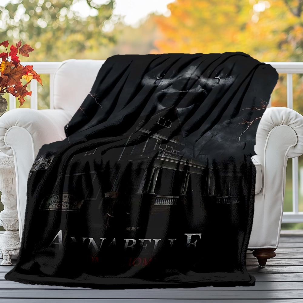 1PC Annabelle Comes Home Outdoor Flannel Blanket Soft Plush Decor for Picnics, camping,Bedroom, Playroom, Office1152A