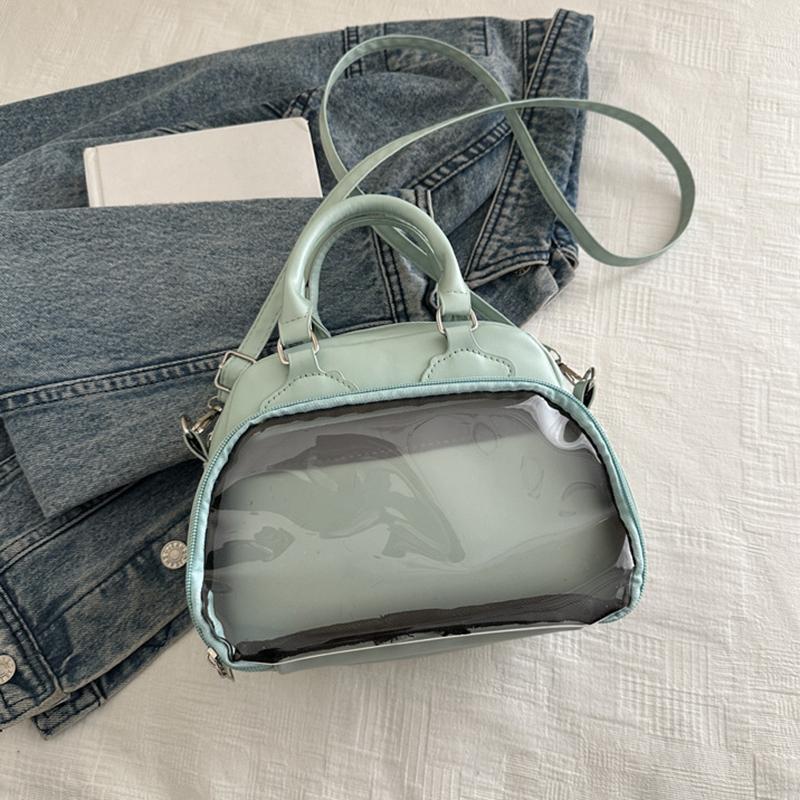 2025 Новая прозрачная сумка Joker, большая вместимость, водонепроницаемая, повседневная сумка через плечо, японская милая двухмерная сумка-мессенджер