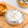 Double-Layer Korean Stainless Steel Rice Bowl Heat Insulated Kimchi Bowl Soup Bowls  Children