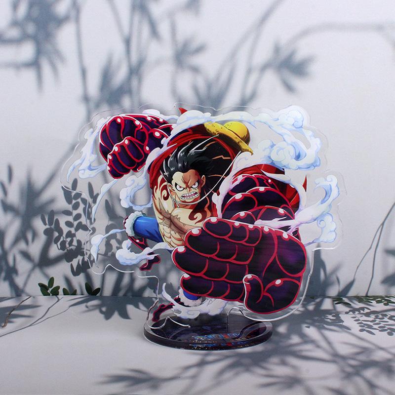 Аниме One Piece Луффи Шарлотта Линлин Эдвард Ньюгейт Дофламинго Кузан Джинбей Акриловые Фигурки-Подставки Игрушки Украшение