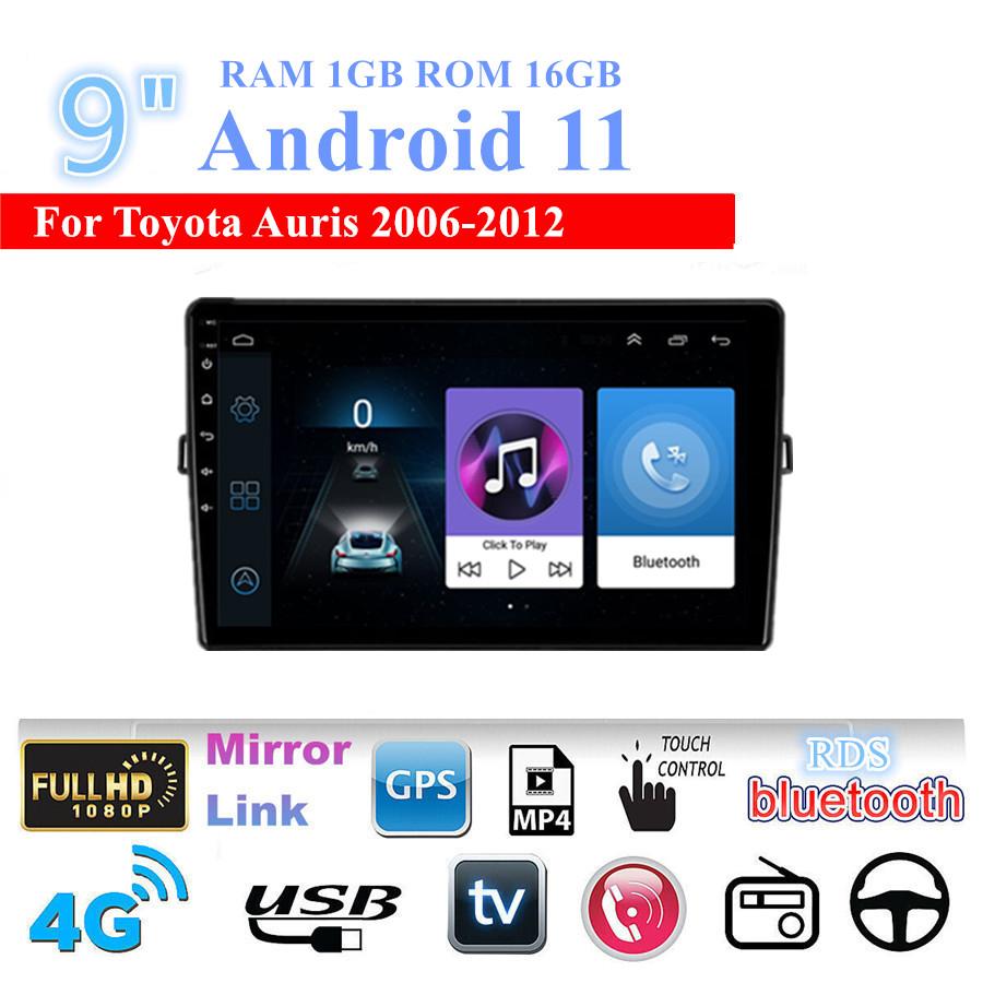 9'' Android 11 Стерео Радио Навигационная Головная Устройство Mirror Link Для Toyota Auris 2006-2012