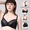Sexy Floral Lace Bralette Ultrathin Deep V Bra Unlined Push Up Brassiere for Women Underwear Intimates