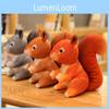 Squirrel Toy Plush Animal Stuffed Field Mouse Doll Bedroom Decoration Kids Gift