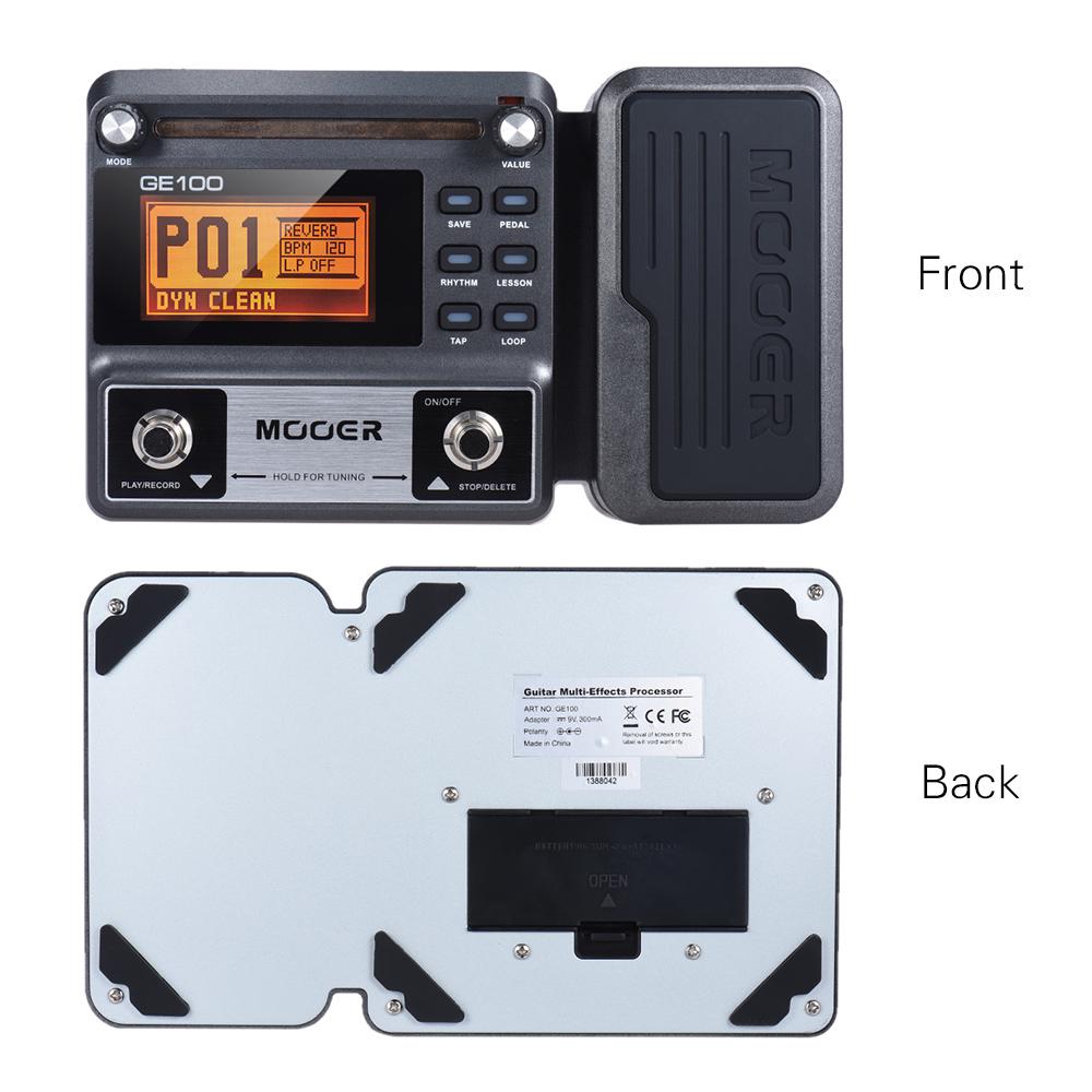 MOOER GE100 Гитарный мультиэффектный процессор Педаль эффектов с циклической записью (180 секунд) Настройка Tap