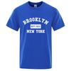 Бруклин Восток. 1631 Нью-Йорк, футболка с буквенным принтом, повседневные свободные футболки, летние хлопковые топы, модная дышащая футболка, одежда
