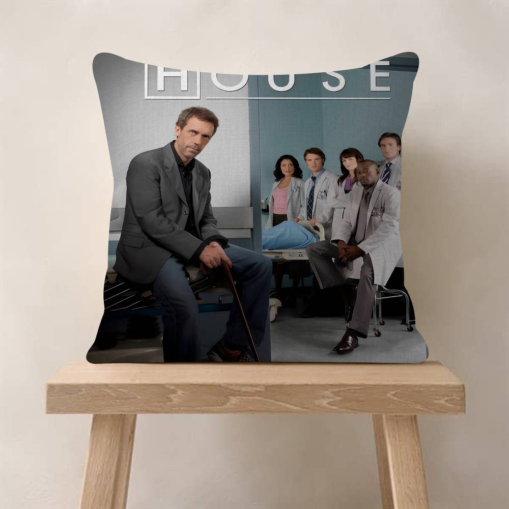 Medical Drama House MD TV Show Pillow Gift Home Office Decoration Bedroom Sofa Car Cushion Cover Case 45x45