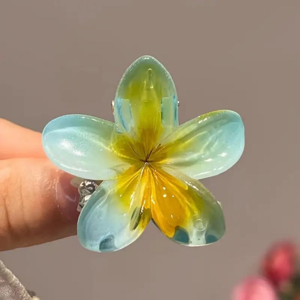 2/4/6 шт. Модные женские заколки-гвоздики с цветочным узором для волос в гавайском стиле для отдыха на пляже