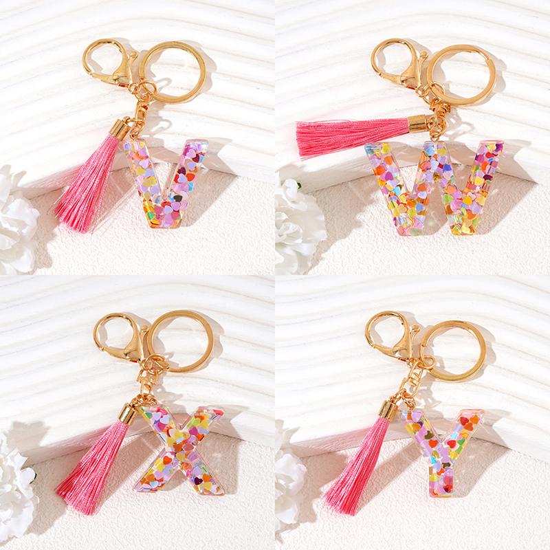 Брелок из смолы с буквами AZ 26, инициалами, бабочкой, кисточкой, подвеской, брелоком, изысканным украшением для рюкзака, аксессуарами, подарками