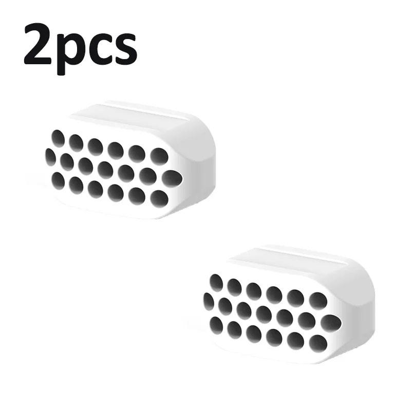 2 шт. Силиконовый тренажер для подбородка, тренажер для мышц лица, тренажер для жевания, фитнес-оборудование для похудения лица, пищевой силикон