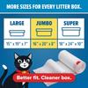 Litter Box Liners: Heavy Duty - Tear  Leak Resistant - Drawstring Close - Jumbo 15 Count