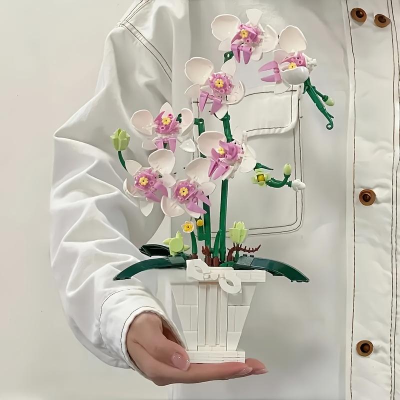Adult Version Of The Decorative Ornament/Pink Orchid, Perfect For Mother'S Day Gifts, Suitable For Home Decor, Office Decoration
