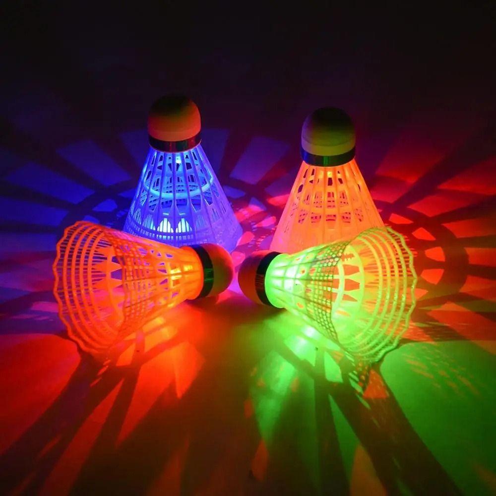 Glowing LED Badminton Light-up Lighting Shuttlecocks Training Luminous Badminton Balls  Dark Night