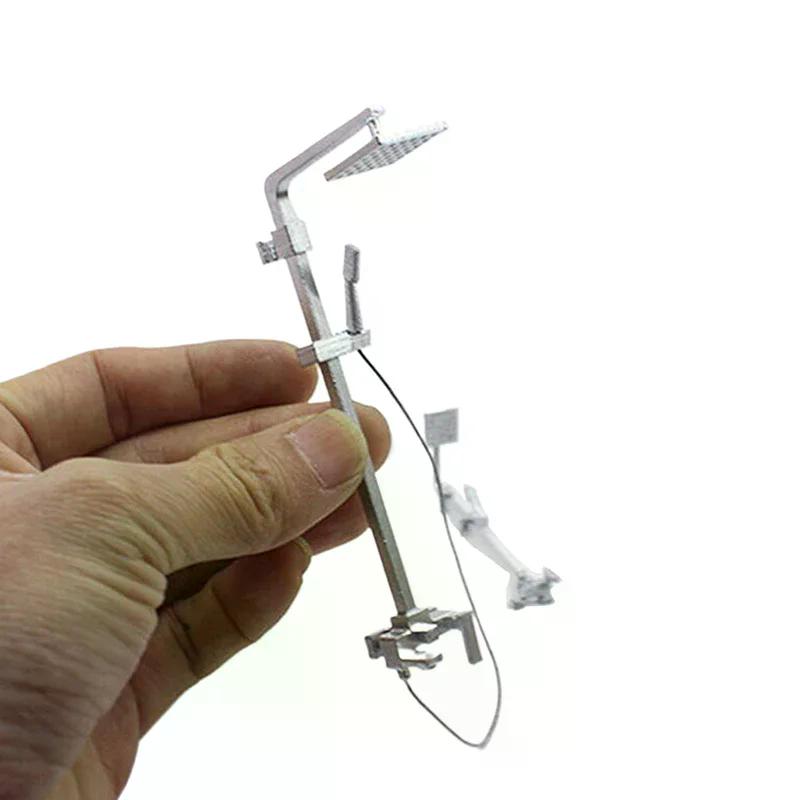 Mini Bathroom Faucet Children'S Play Toys Accessories 1:12 Dollhouse Bathroom Miniature Simulation Shower Top Spray Showerhead