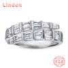 Классическое кольцо Lindon из стерлингового серебра 925 пробы с цирконом, женские ювелирные изделия, свадебный подарок для вечеринки
