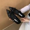 Мода Мода Туфли Мэри Джейн с бантом-бабочкой для женщин, увеличивающие рост, с острым носком, женские неглубокие балетки для леди с обувью