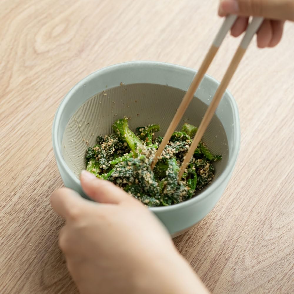 Iwami Ware Mortar Large Celadon Haretoke X Motosige Diameter X Height 8cm Made In Japan Deep Type Microwave Dishwasher Safe Motoju Seiko &NE 14.5cm