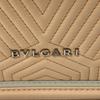 Б/у Розовая кожаная женская сумка через плечо BVLGARI