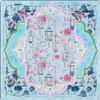 3mm Thick American Mahjong Mat Custom Pink Vase Gingham Pattern Durable Game Table Cover for Home Use