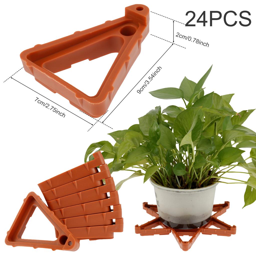 Подставка для цветочного горшка с невидимыми треугольными опорами Подставки для ножек Подставки для цветочных горшков Подставка для цветочного горшка Подставка для цветочного горшка Садовые принадлежности