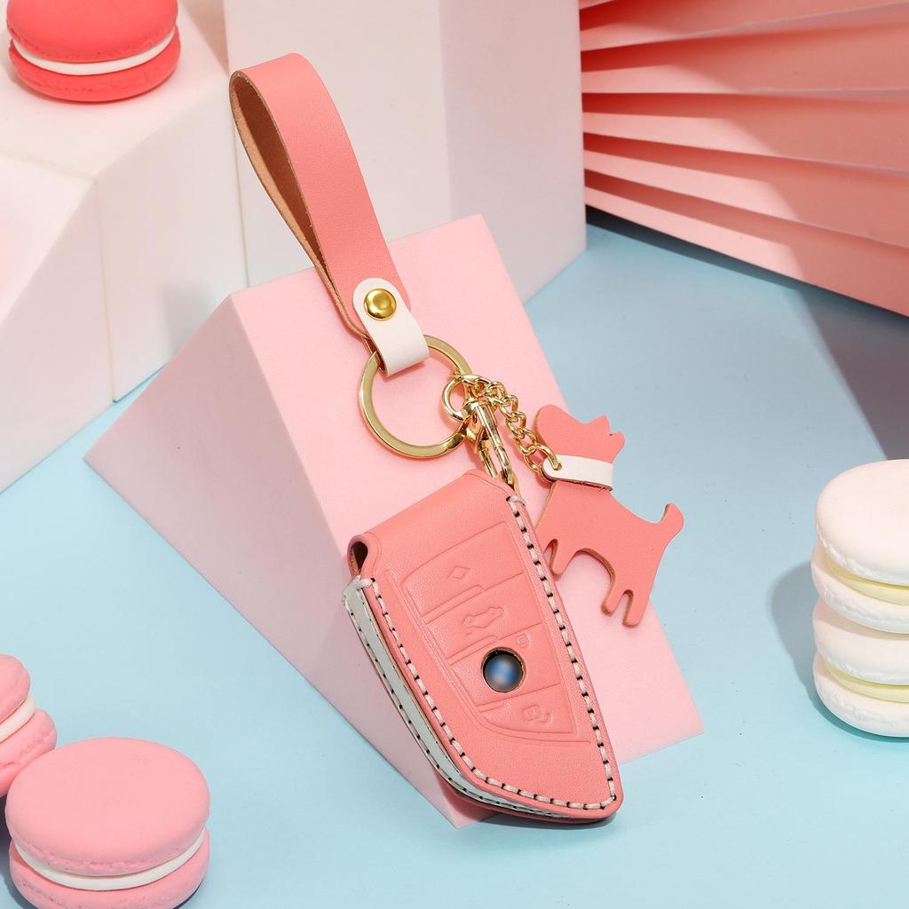 Чехол для ключа и цепочка BMW для 1, 3, 5, 7 серии, X1, X3, X5 - 1 шт.