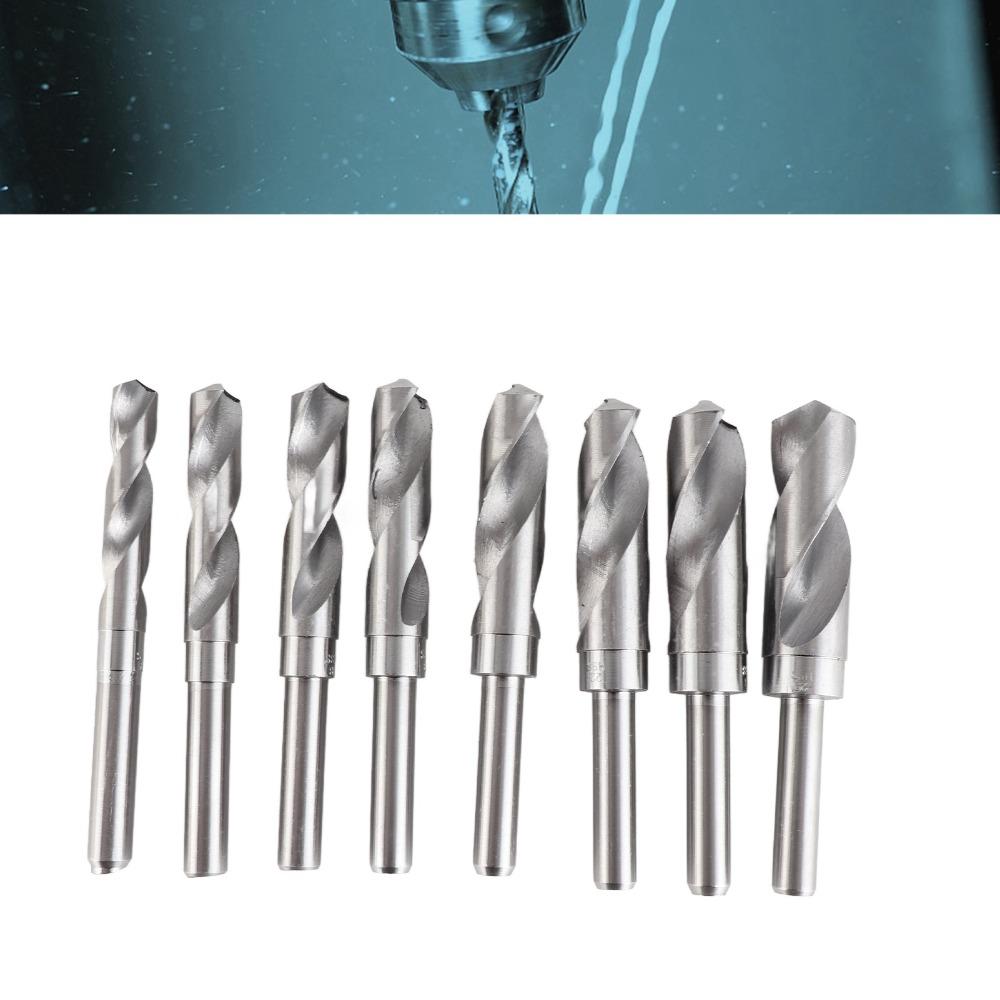 8pcs 150 mm Length Twist Drill Bit Set Polished Surfaces Industrial Drill Bits Workshop Use