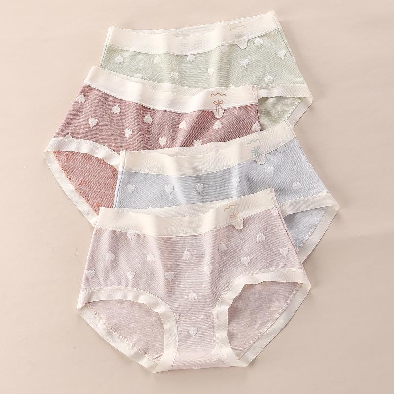 Underwear Women Cotton 7A Antibacterial Crotch Seamless Briefs Breathable Antibacterial Briefs