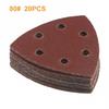 Высококачественные абразивные инструменты 20 шт. треугольных шлифовальных дисков 90 мм (6 отверстий)