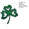 Венок из клевера и мишуры. Украшение ко Дню Святого Патрика, счастливый клевер, дверная гирлянда для праздничных стен, каминной полки, праздничный декор