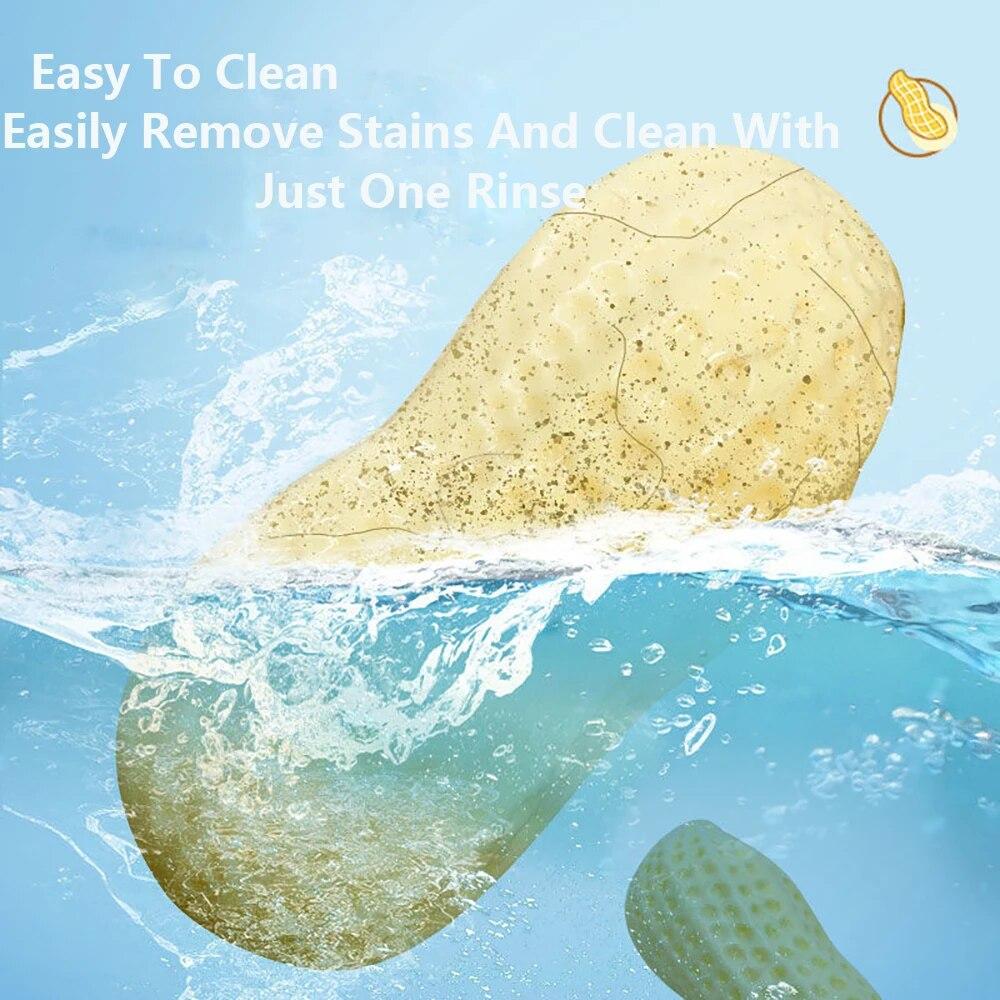 Pet Training Interactive Dog Toys Accessories Simulated Peanuts TPR Rubber Teeth Grinding Teeth Cleaning Squeaky Chew Toys