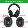 Geekria QuickFit Ear Pads Compatible with HyperX Cloud Alpha Gaming Ear Cups Headphones, Pads/Ear (Protein Leather/Black)