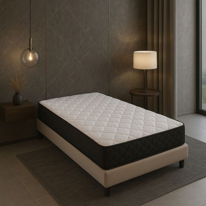Set of 2 Mattresses 90x200 High Resilience Latex 20 Cm - Firm Support with 2 Mattress Protectors - MATTRESS NIGHT OF DREAMS