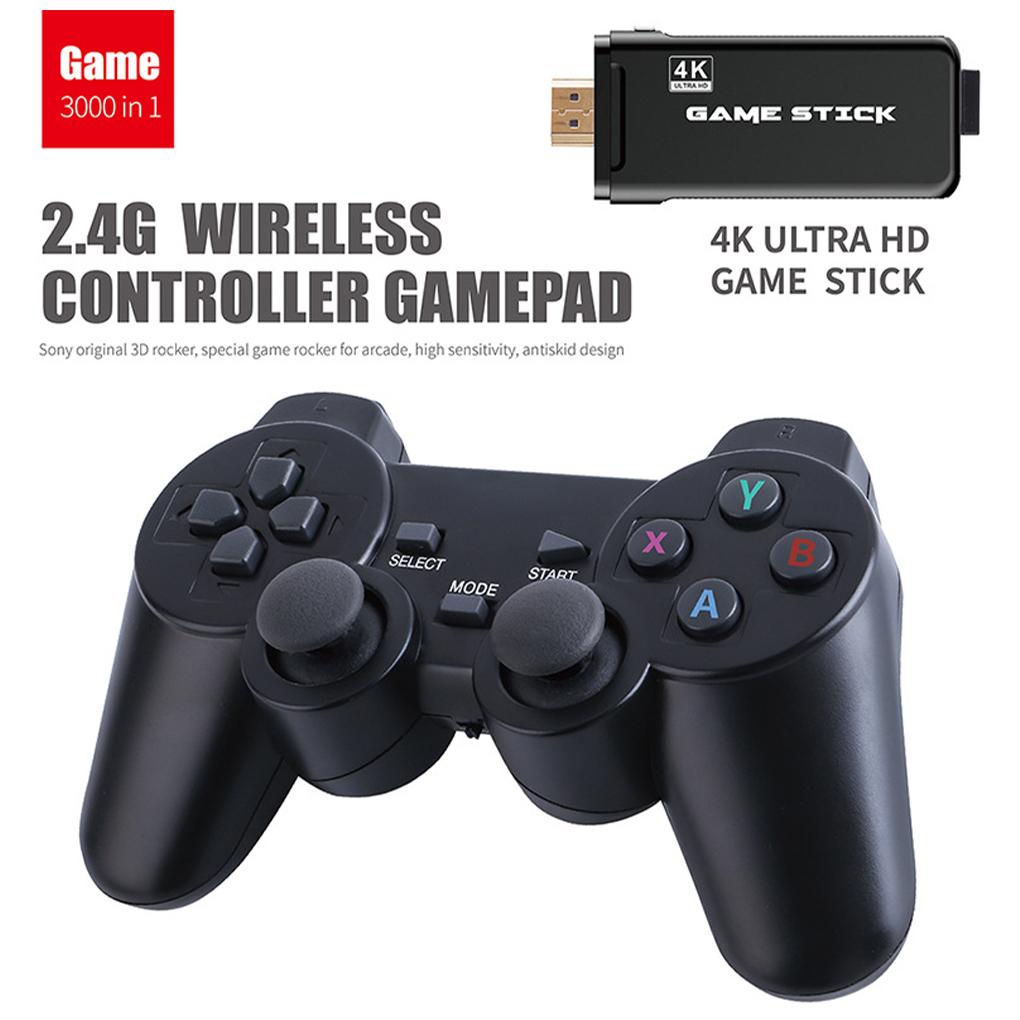 64G 10000 Игр Портативная 4K ТВ Видео игровая консоль С 2.4G Беспроводным контроллером Поддержка CPS PS1 Ретро игровая консоль