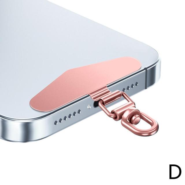 Модернизированный поворотный на 360 градусов держатель для телефона из нержавеющей стали металлическая накладка накладка для шнурка для мобильного телефона предохранительный соединительный элемент новый