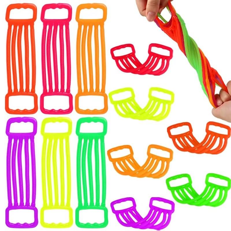20/10PCS Stretchy String Fidget Sensory Toys Chest Expander Noodles Stress Relief Gifts for Kids Party Favors Regalos Divertidos